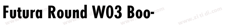 Futura Round W03 Boo字体转换